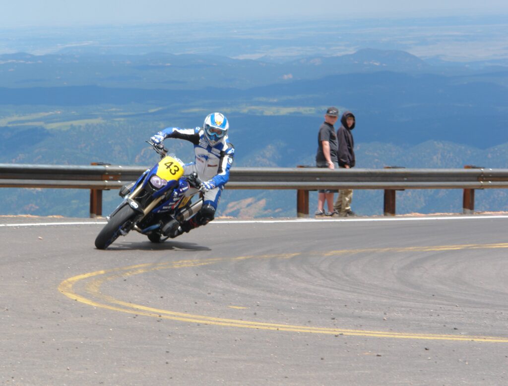 Motorcycle racing at Pikes Peak International Hill Climb